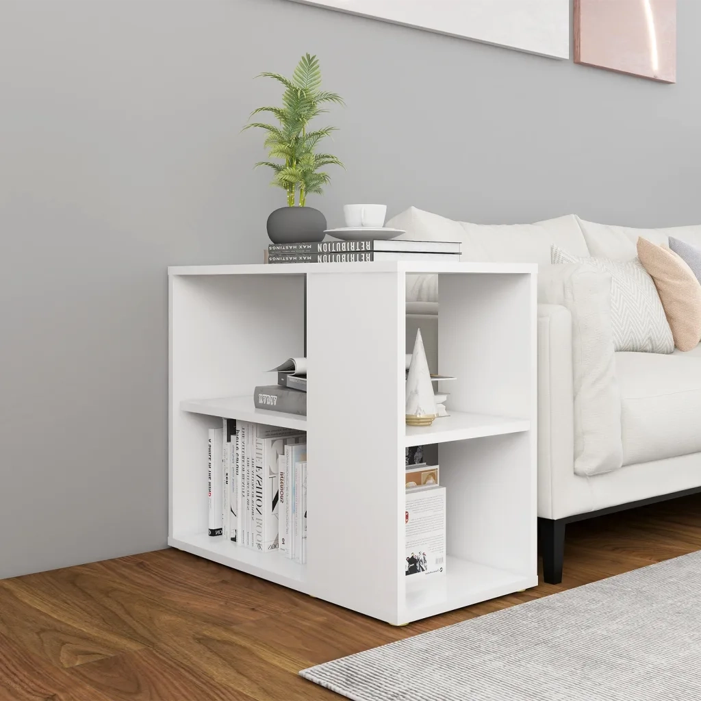 Credenza Bianca 60x30x50 cm in Legno Multistrato 806301