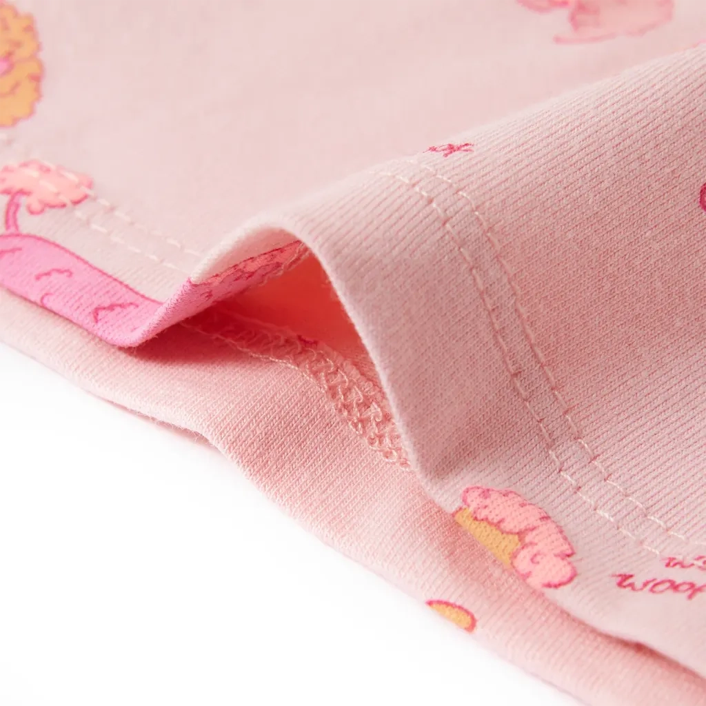 Pigiama da Bambina a Maniche Corte Rosa Chiaro 128 10442