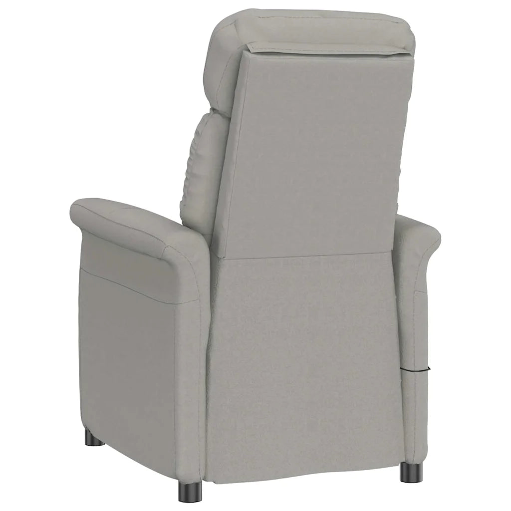 Sedia da massaggio Grigio chiaro 96.5 x 70.5 x 95 cm Microfibra 348408