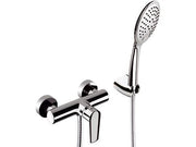 Rubinetto esterno doccia con leva frontale e kit doccia serie vanity