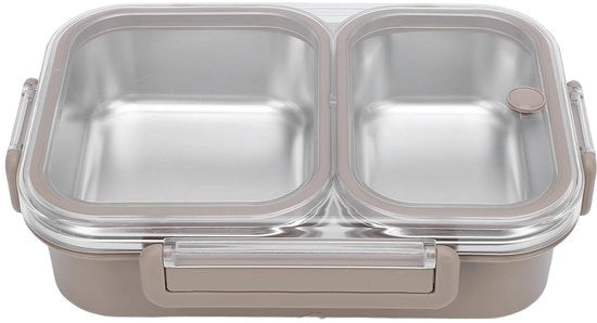 Lunchbox, contenitore termico da 1,2L con 2 compartimenti in acciaio inossidabile per cibi caldi, contenitore termico impermeabile da trasportare, per uomo, donna, lavoro, uscita