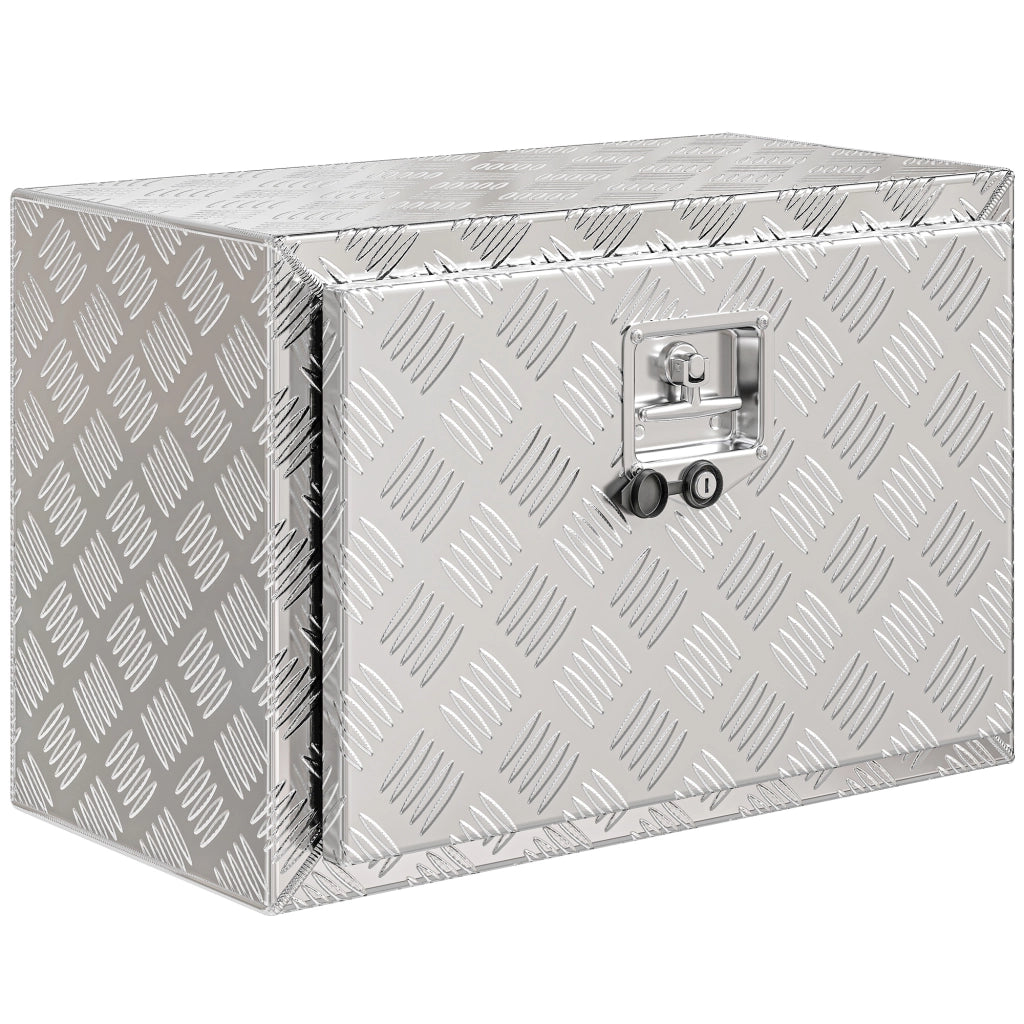 Cassettone per Attrezzi in Alluminio ¨C zephmum ¨C Argento 60.9x35.5x40.6 cm