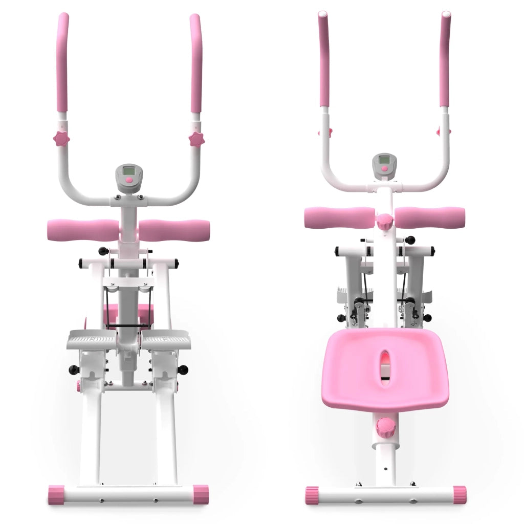 Stepper 2 in 1 e Attrezzi Addominali Pieghevole, Multifunzione per Allenamento Completo del Corpo, Home Gym