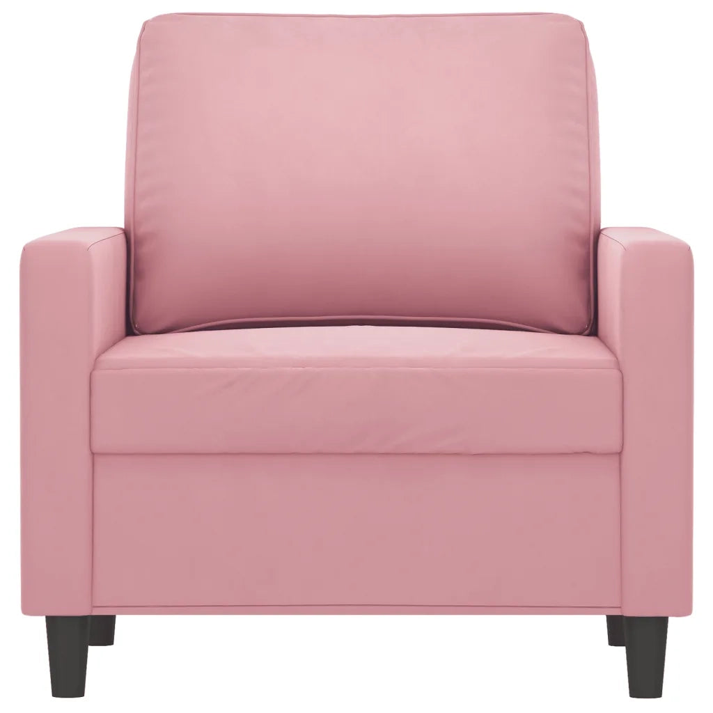 Poltrona Rosa 60 cm Velluto 359182