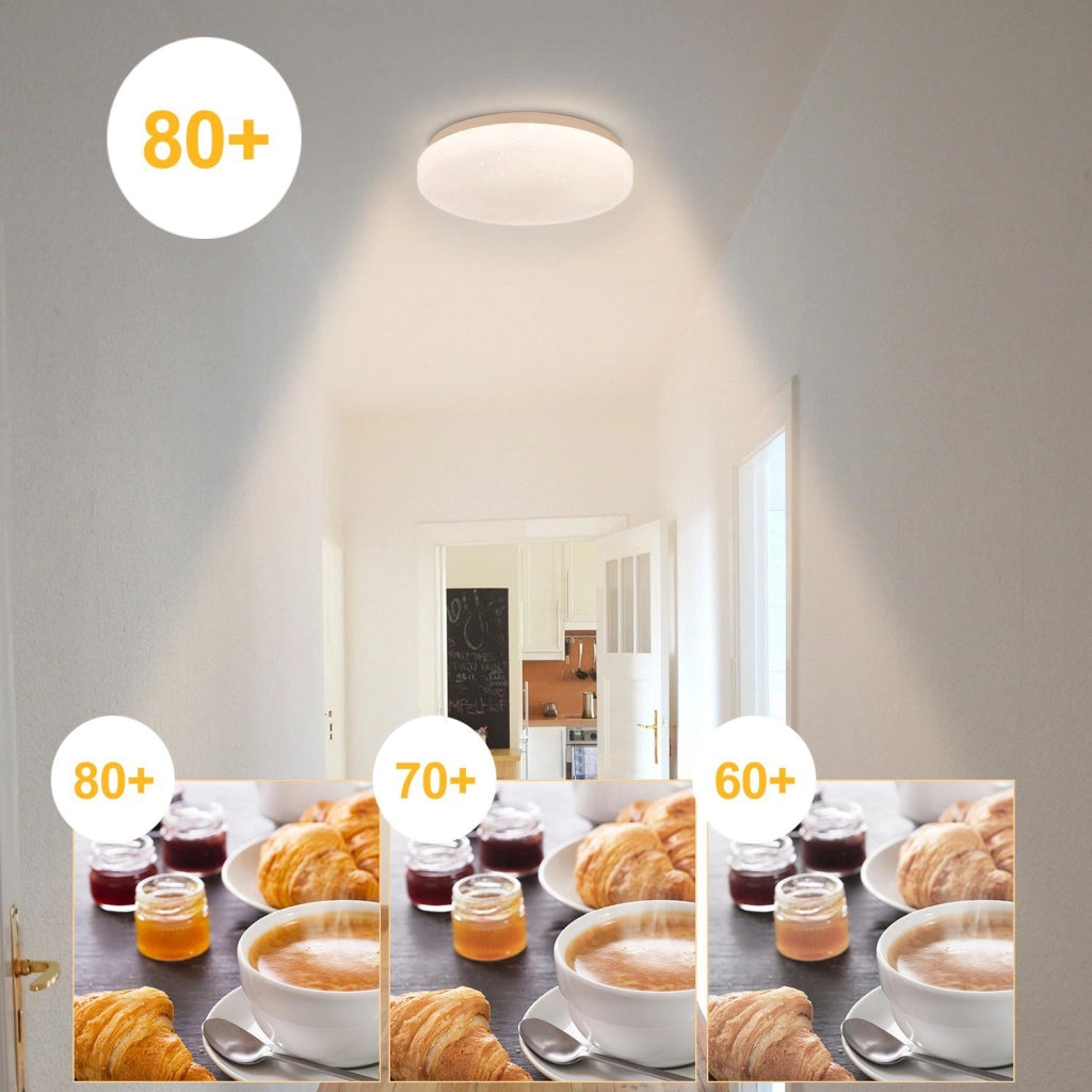ZMH Lampada da soffitto LED piccola forma stella moderna per camera letto