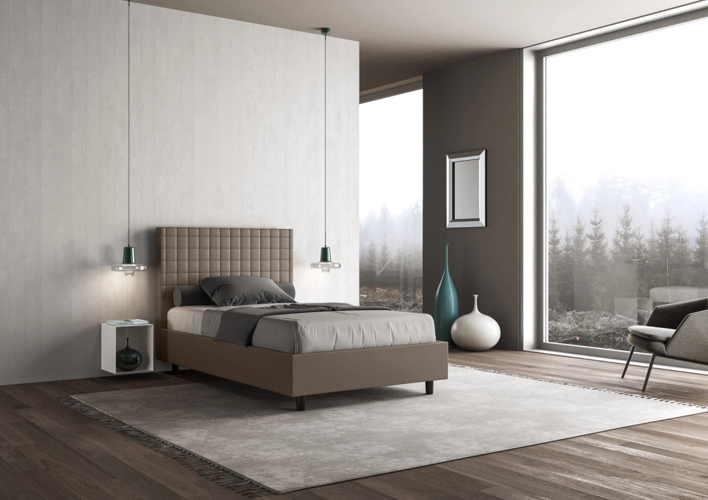Letto Singolo 90x210 cm Senza Rete Sunny Cappuccino