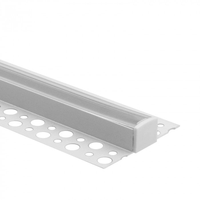 Profilo LED GN02 superficie bianco trasparente 2m Ecolight