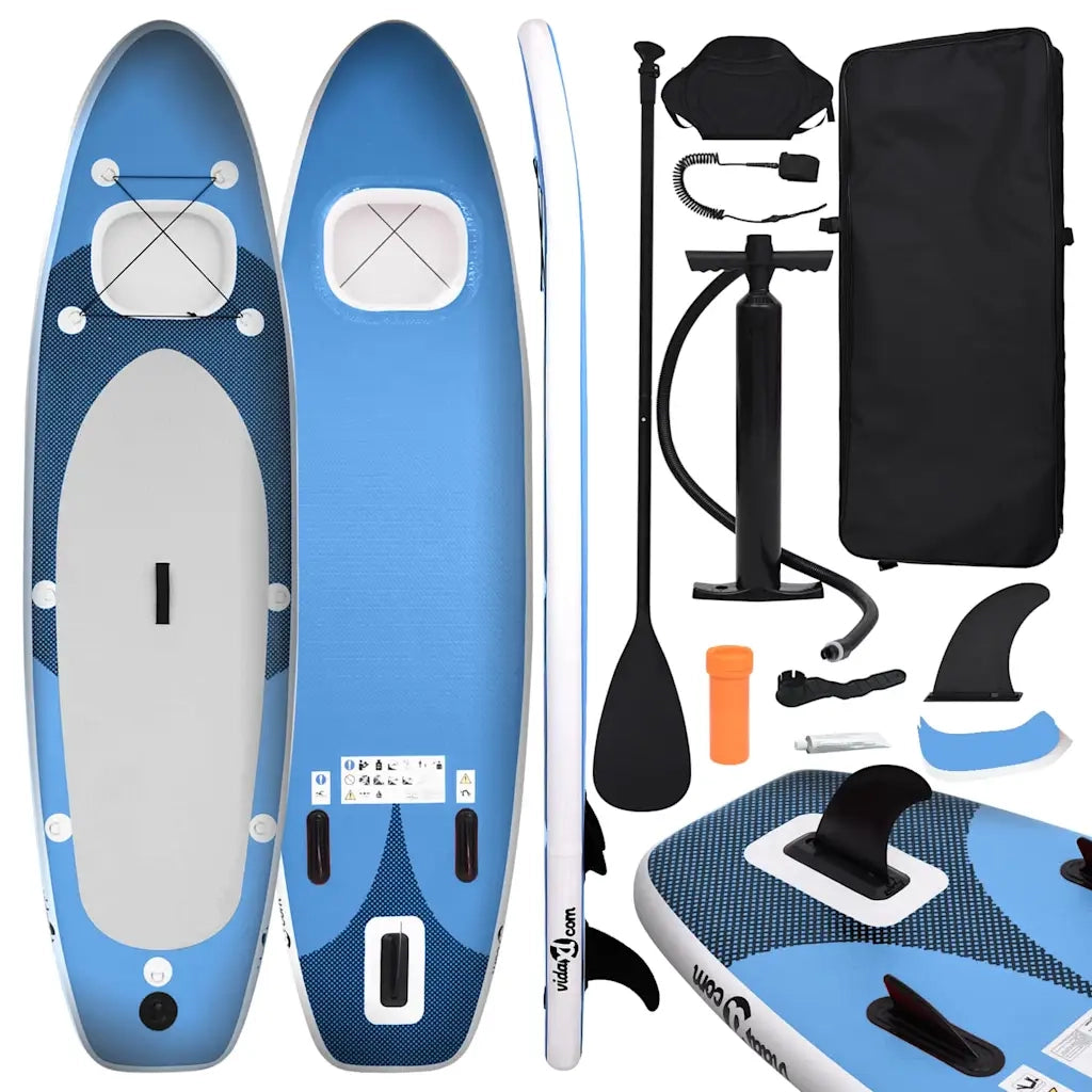 Set Tavola SUP Gonfiabile Blu Mare 330x76x10 cm 93385