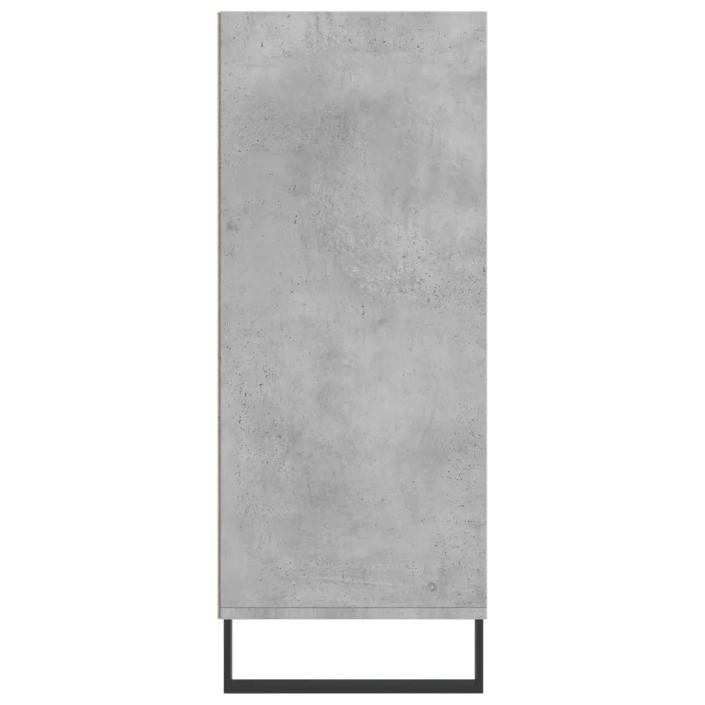 Credenza | Madia | Buffet da pranzo | Armadio da pranzo Grigio Cemento 57x35x90 cm in Legno Multistrato