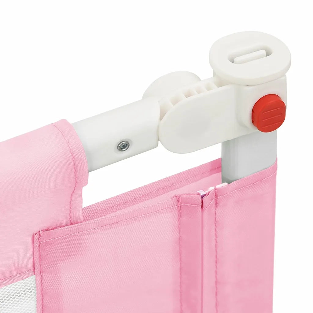 Sponda Letto di Sicurezza per Bambini Rosa 150x25 cm Tessuto CFW4196238