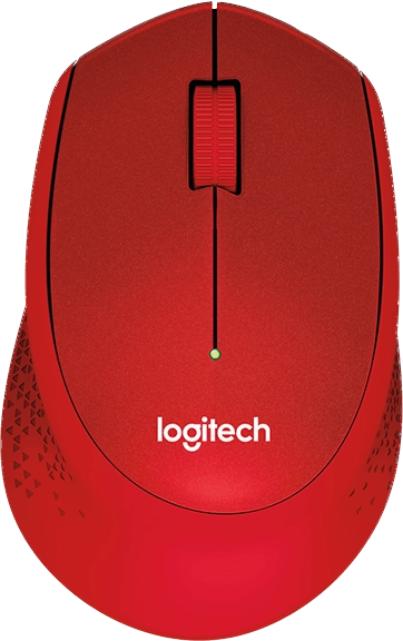 ORIGINAL Logitech Accessori per computer Rosso 910-004911 M330 Silent Plus - Maus Mouse Logitech, 3 pulsanti, wireless, 2,4 GHz, ricevitore wireless (USB), numero di pulsanti: 3, 1000 DPI
