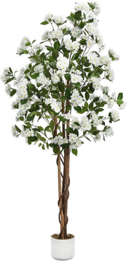 Albero di Osmanto Artificiale 180 cm Pianta Sempreverde in Vaso per Balcone
