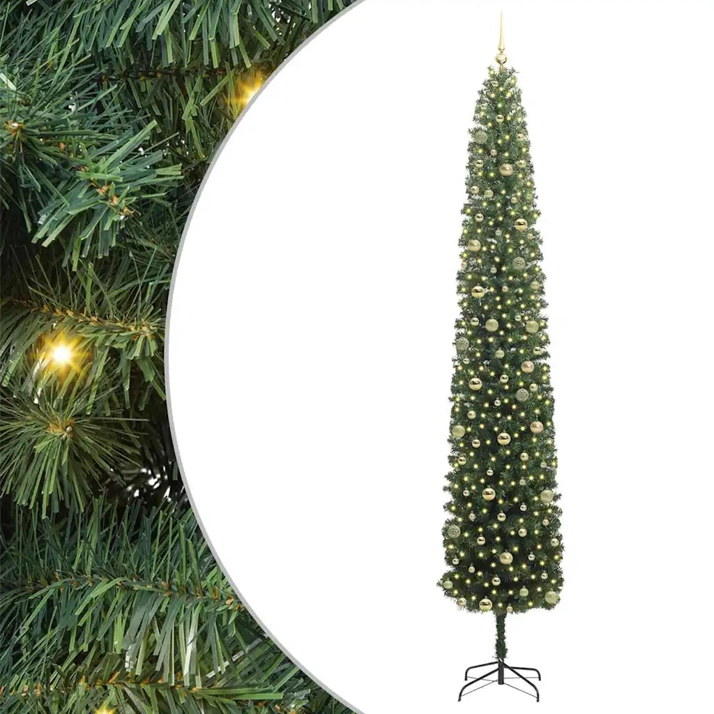 Albero di Natale artificiale con 300 LED Verde 300 cm 3394991
