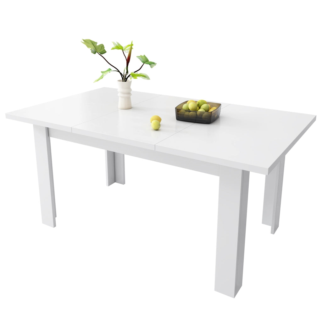 Tavolo da Pranzo con Vano Contenitore ¨C Xylo ¨C Bianco, Rettangolare, 120x70 cm