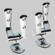COPPIA CERNIERA FISSA 3 FORI  Cromata     MADE IN ITALY
