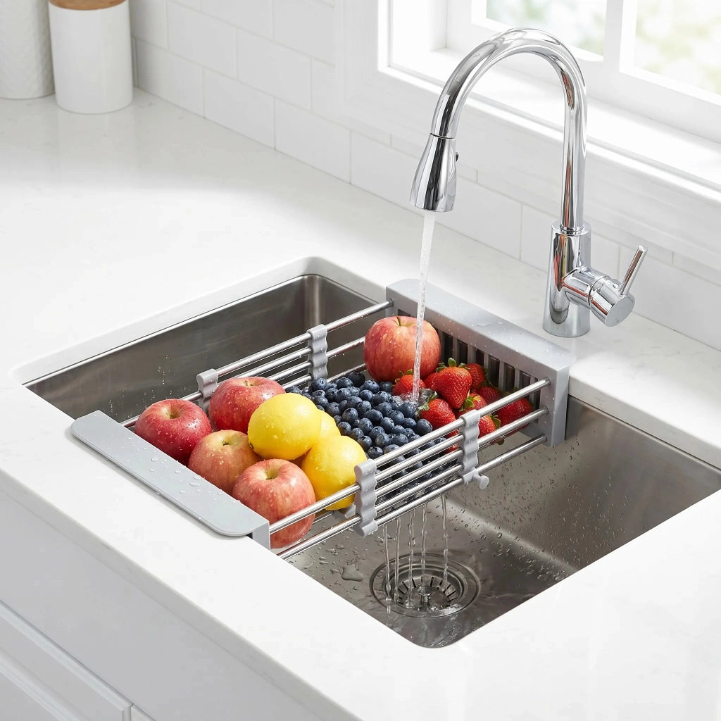 Scolapiatti Telescopico Per Lavello Rea P14487a Grey
