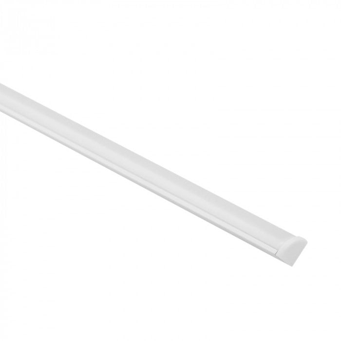 Profilo angolare LED RW02 bianco, diffusore satinato 2m Ecolight