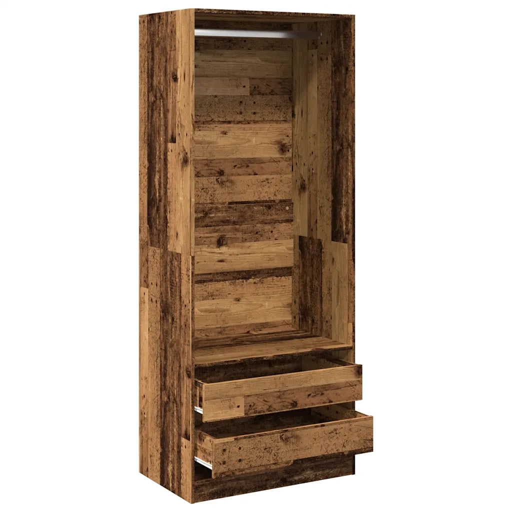 Armadio Legno Antico 80x50x200 cm in Legno Multistrato CFW3045722