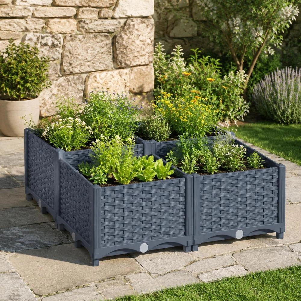 Raised Bed 80x80x38 Cm Polypropylene