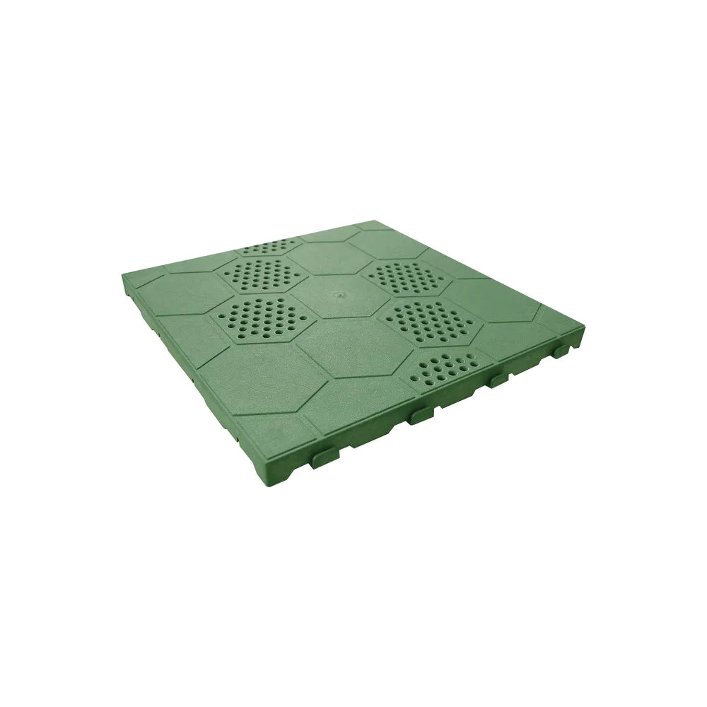 Kit 27 piastrelle in polipropilene verde autobloccanti per casetta mod. GS21