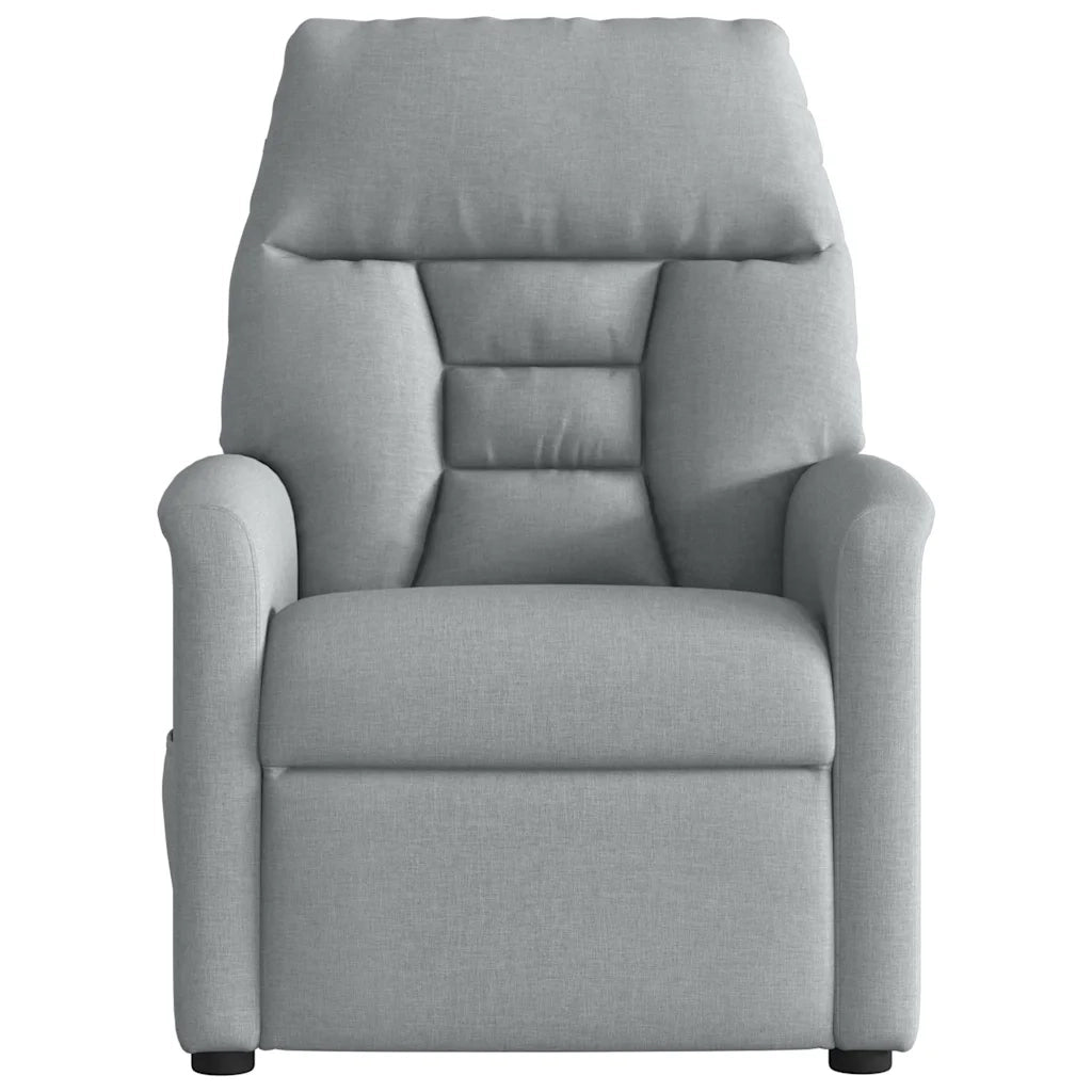 Poltrona Elettrica Reclinabile Grigio Chiaro in Tessuto 3303012