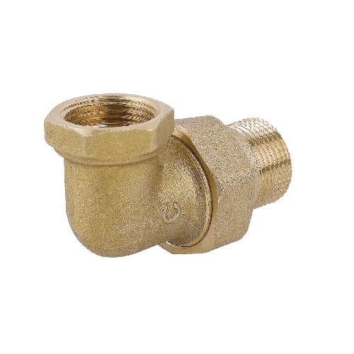RACCORDO CURVO IN 3 PZ MF CON O-RING IN OTTONE GIALLO- 3/4- CAVAL- pezzi 1