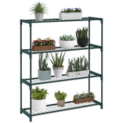 Portapiante 4 livelli ¨C zephmum ¨C acciaio verde 89x28x107 cm