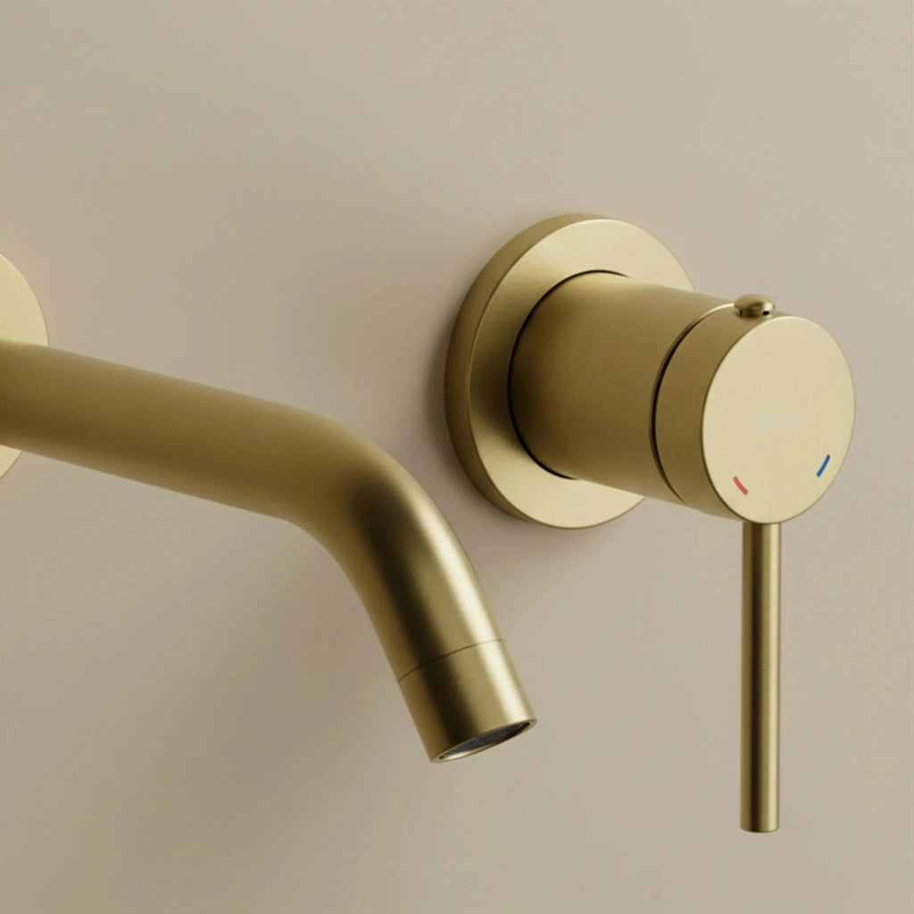 Rubinetto Da Parete Rea Clif Brush Gold
