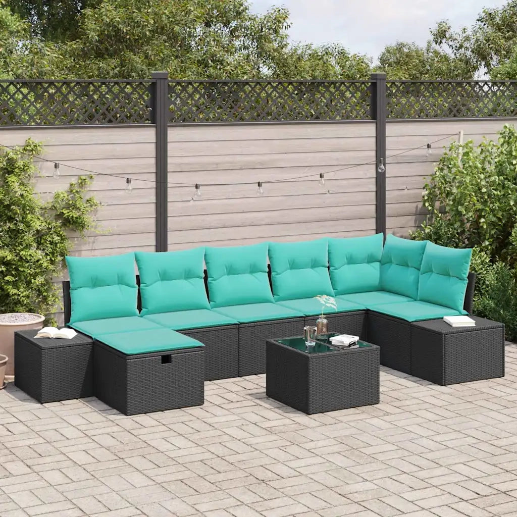 Set di divani 5 pz polyrattan 3360747