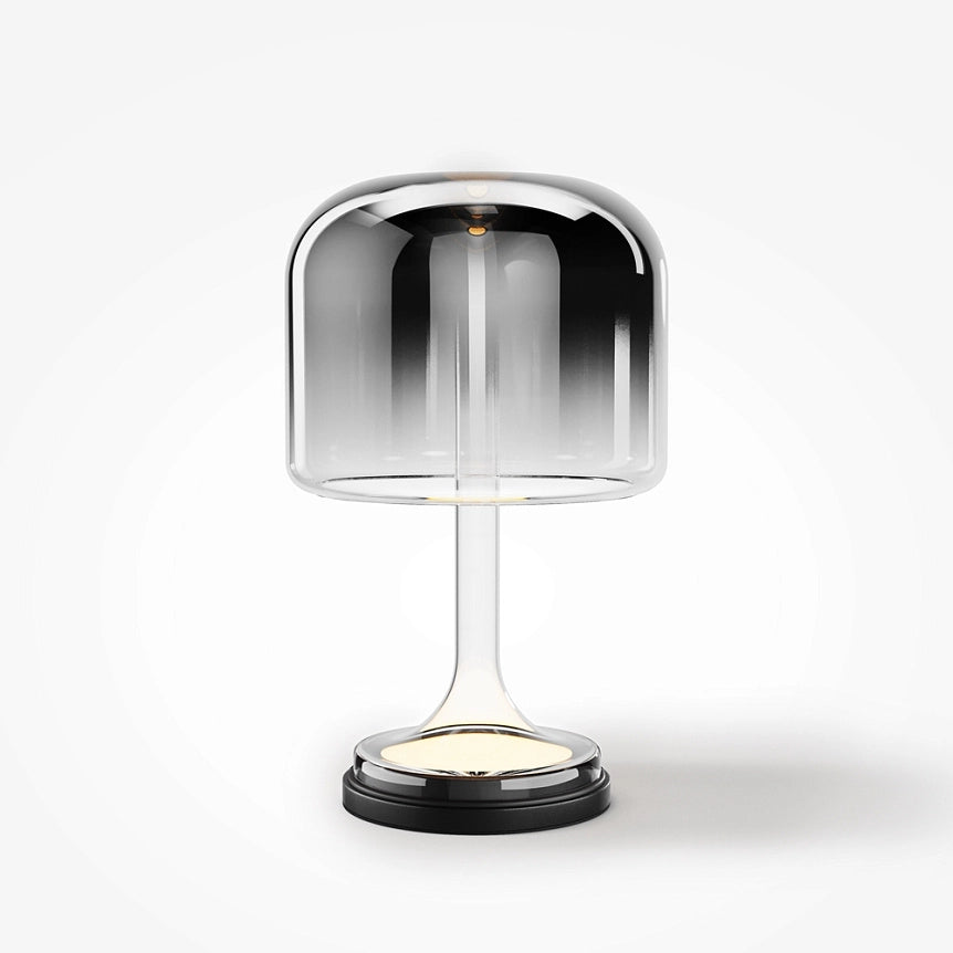 Maytoni Lampada da tavolo contemporanea Spirito 1 luce LED integrato nero metallo vetro