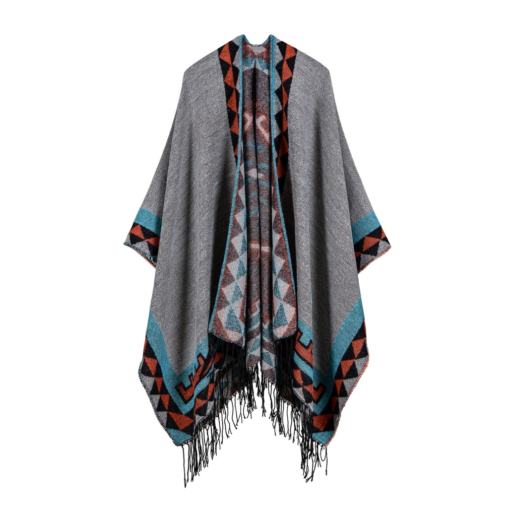 Sciarpe da donna all'ingrosso, scialli grandi in jacquard con nappe semplici