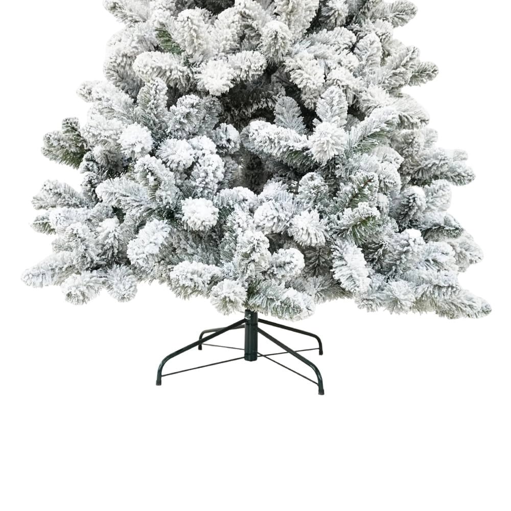 Albero di Natale artificiale, 180 cm, aspetto realistico, bianco