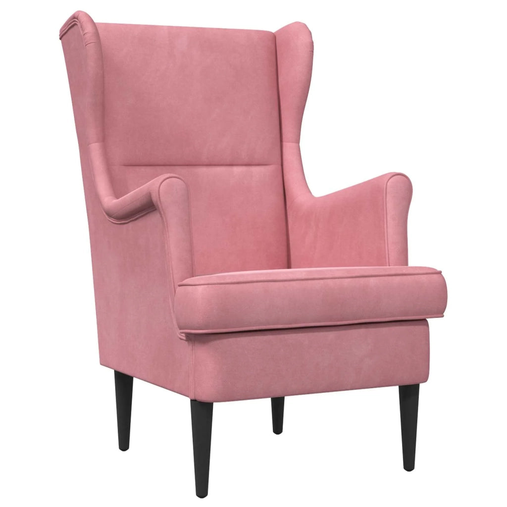 Poltrona | Sedia Relax Rosa Velluto