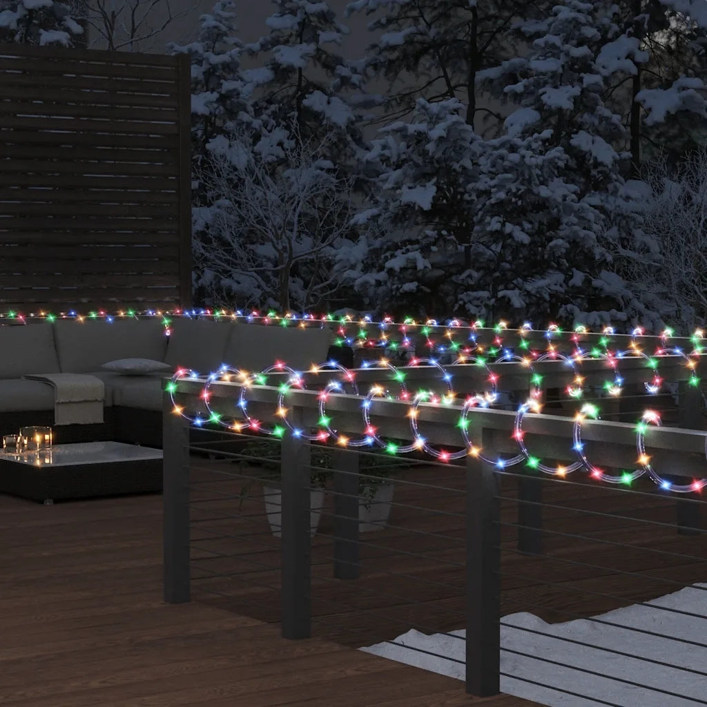 Stringa di Luci con 120 LED Multicolore 5 m in PVC CFW1021711