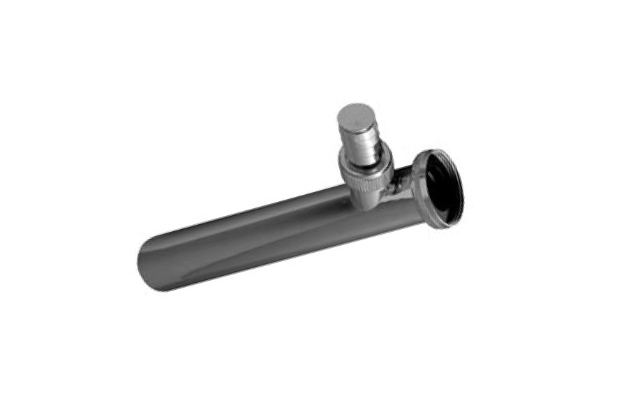 CANOTTO FLANGIATO CROMATO CON ATTACCO LAVATRICE- 1 1/4 x 32 mm- BONOM- pezzi 1