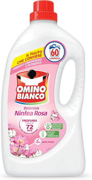 OMINO BIANCO DETERSIVO DA 2,4LT 60 LAVAGGI ALLA NINFEA ROSA