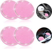 Supporto Auto Coppa Antiscivolo - Antislip - 4 pezzi - Strass - Silicone
