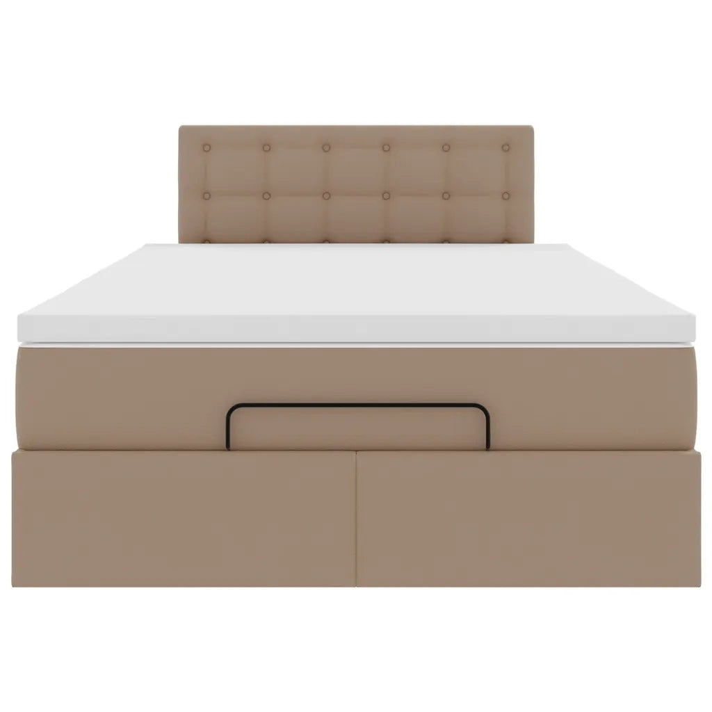 Struttura Letto Pouf con Materasso 120x190 cm Similpelle 3311297