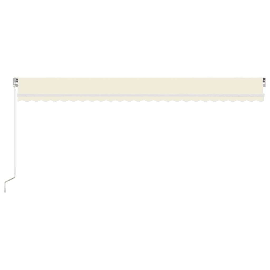 Tenda da Sole Retrattile Manuale 600x350 cm Crema 3069037