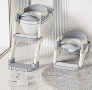 Potty per Bambini Multifunzione | Sella Bagno Antiscivolo con Gradini | Sostenibile e Comodo | Per l'Uso a Casa e in Viaggio | Sella per l'Addestramento, Colori Misti