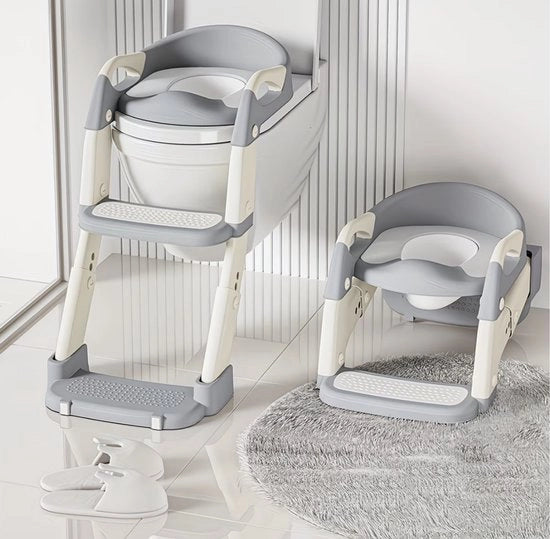 Potty per Bambini Multifunzione | Sella Bagno Antiscivolo con Gradini | Sostenibile e Comodo | Per l'Uso a Casa e in Viaggio | Sella per l'Addestramento, Colori Misti