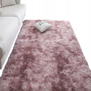 Tappeto rosa in peluche 150x100 cm