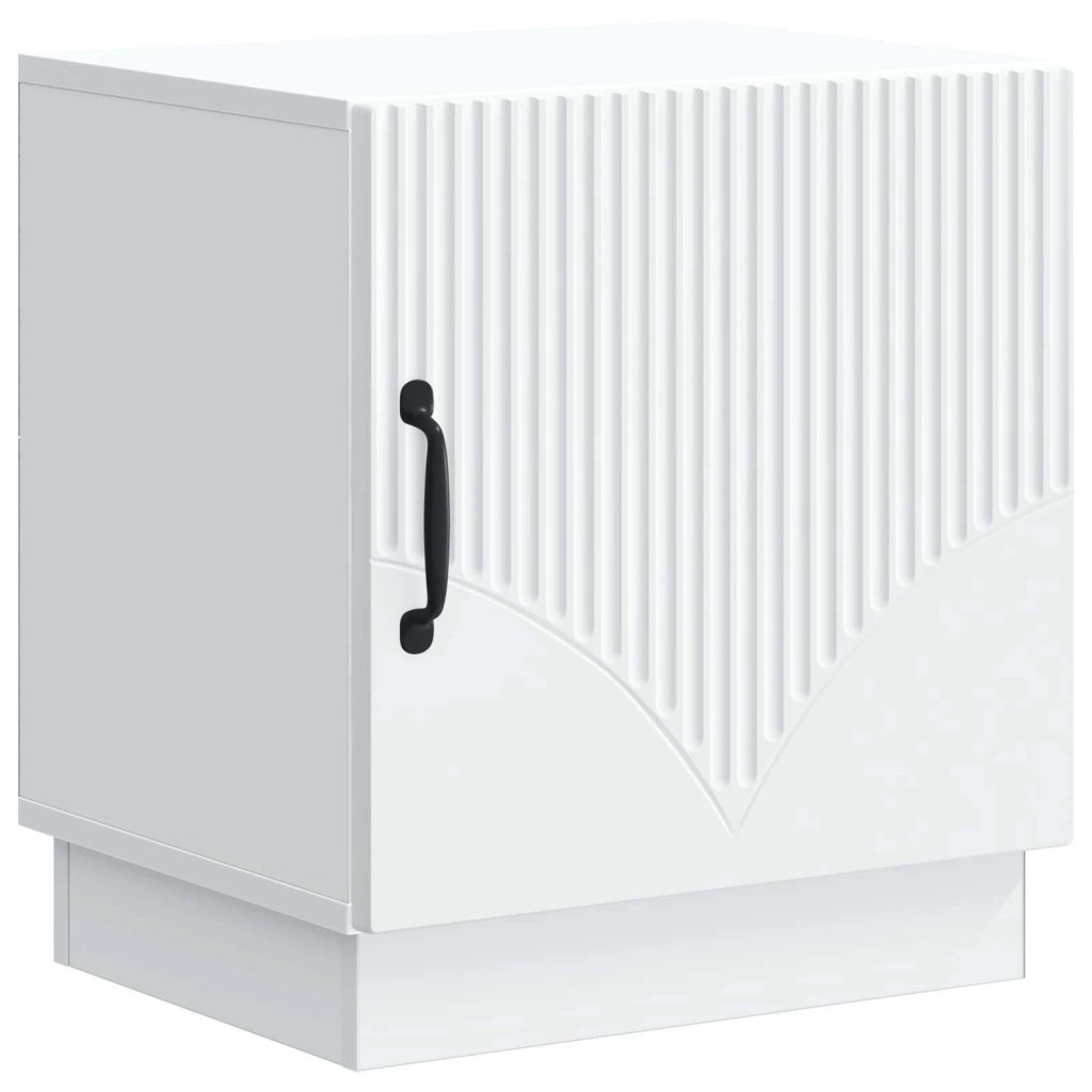 Comodino 2 pz Bianco 43 x 34,5 x 47 cm Legno ingegnerizzato 895256