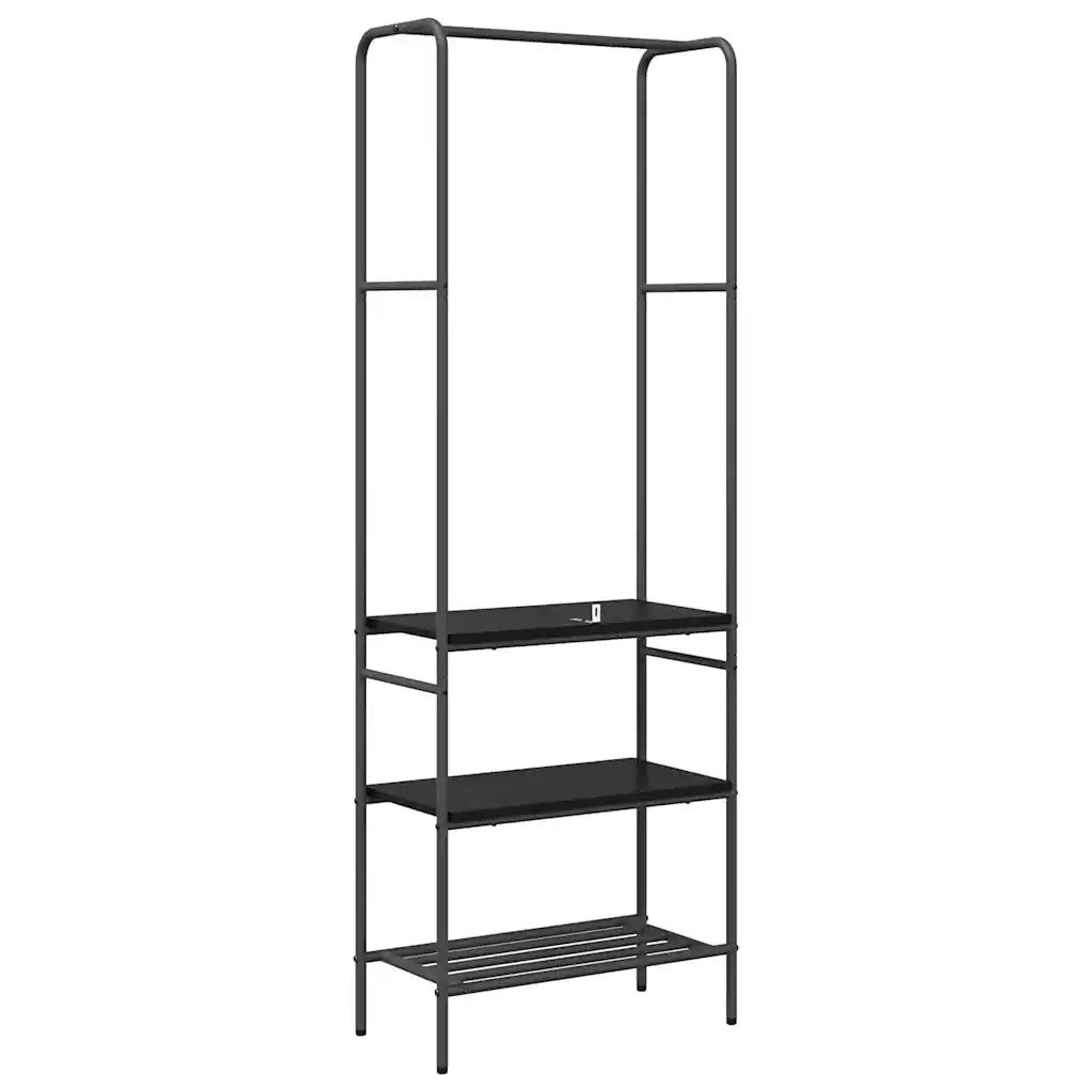 Stendibiancheria Rovere Nero 60 x 30 x 171 cm Legno multistrato 868457