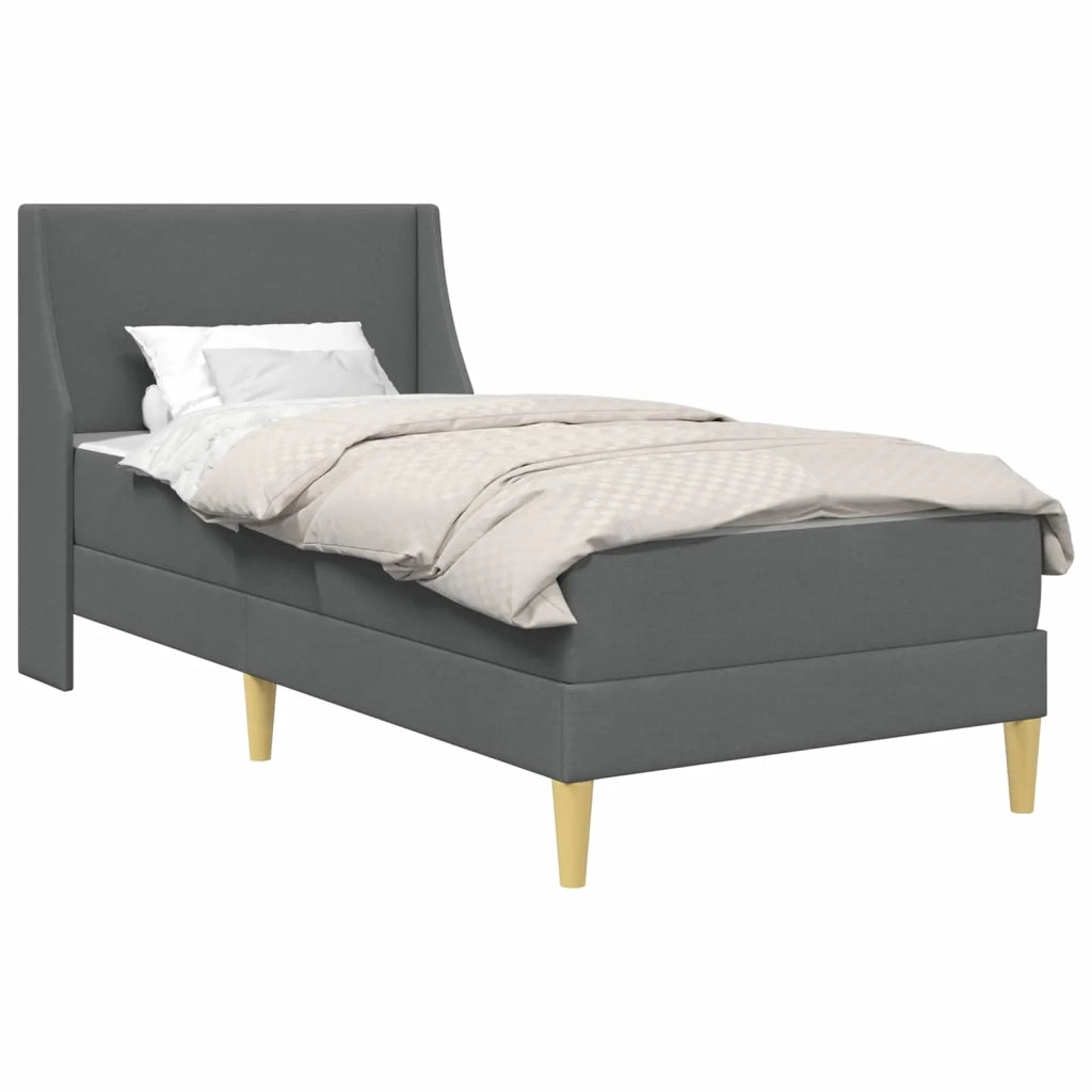 Struttura letto con materasso-Giroletto Grigio scuro 100 x 200 cm