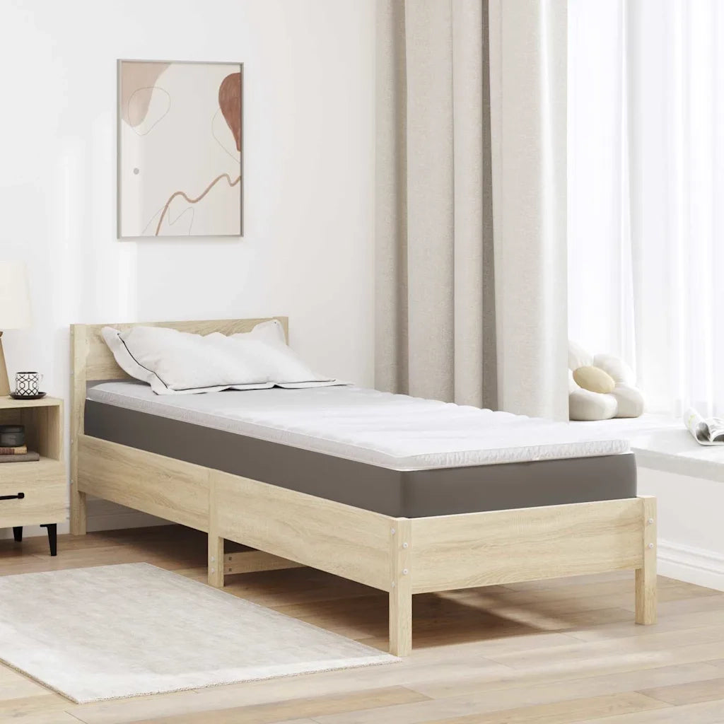 Topper per materasso Bianco 80 x 200 cm Tessuto a maglia CFW2592724