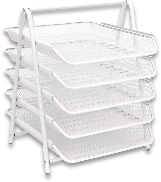 Dienblad 5 laconi, bianco, 5TT-WHT