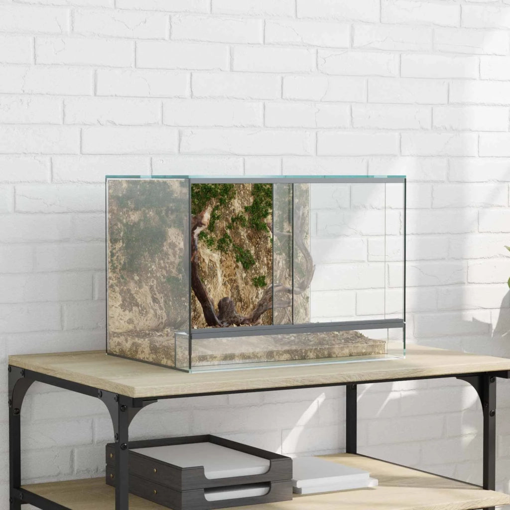 Terrario con archiviazione Trasparente 40 x 30 x 30 cm Vetro CFW3342924