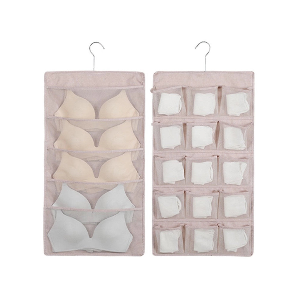 Trade Shop - Organizer Per Porta Reggiseni Calze E Biancheria Intima A Due Lati 15/30 Posti -