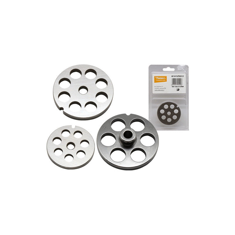 Piastra per tritacarne N.5 – fori 6 mm – acciaio al carbonio – Reber 4007A6